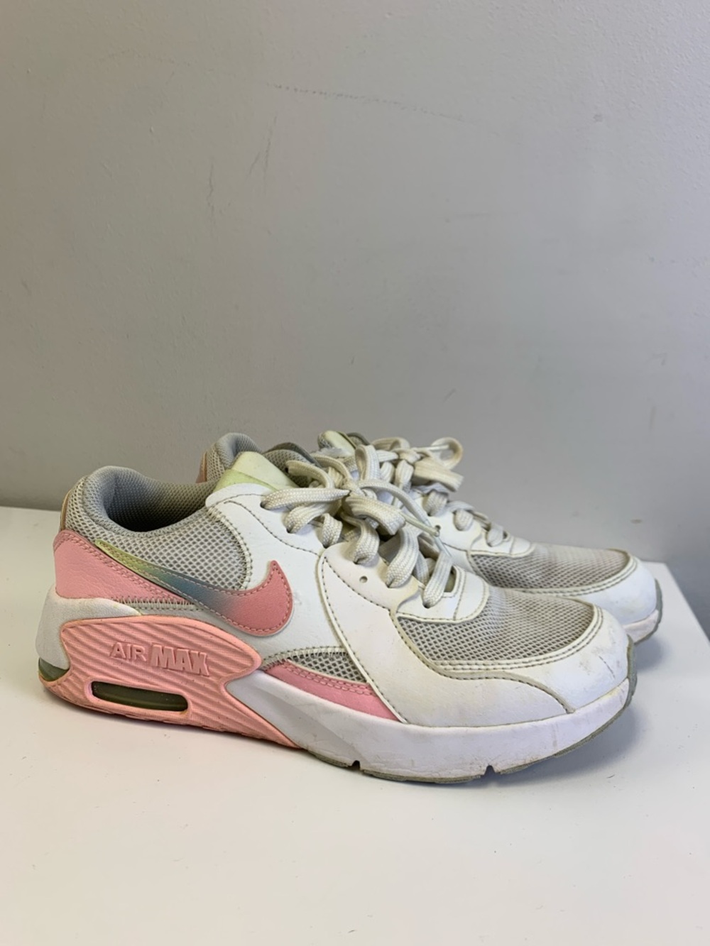 Nike Kids White and Pink Air Max Sneakers